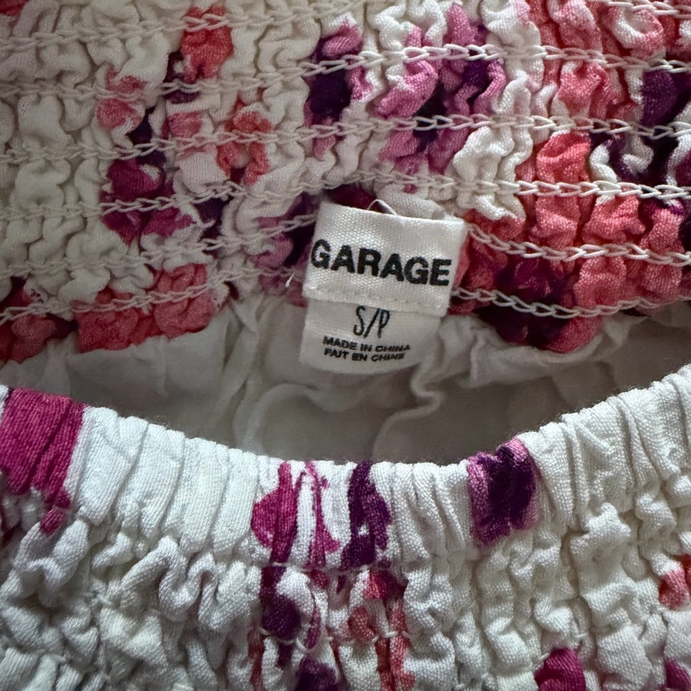 Garage Mini Skirt - Pink and White Floral - Picture 3 of 3